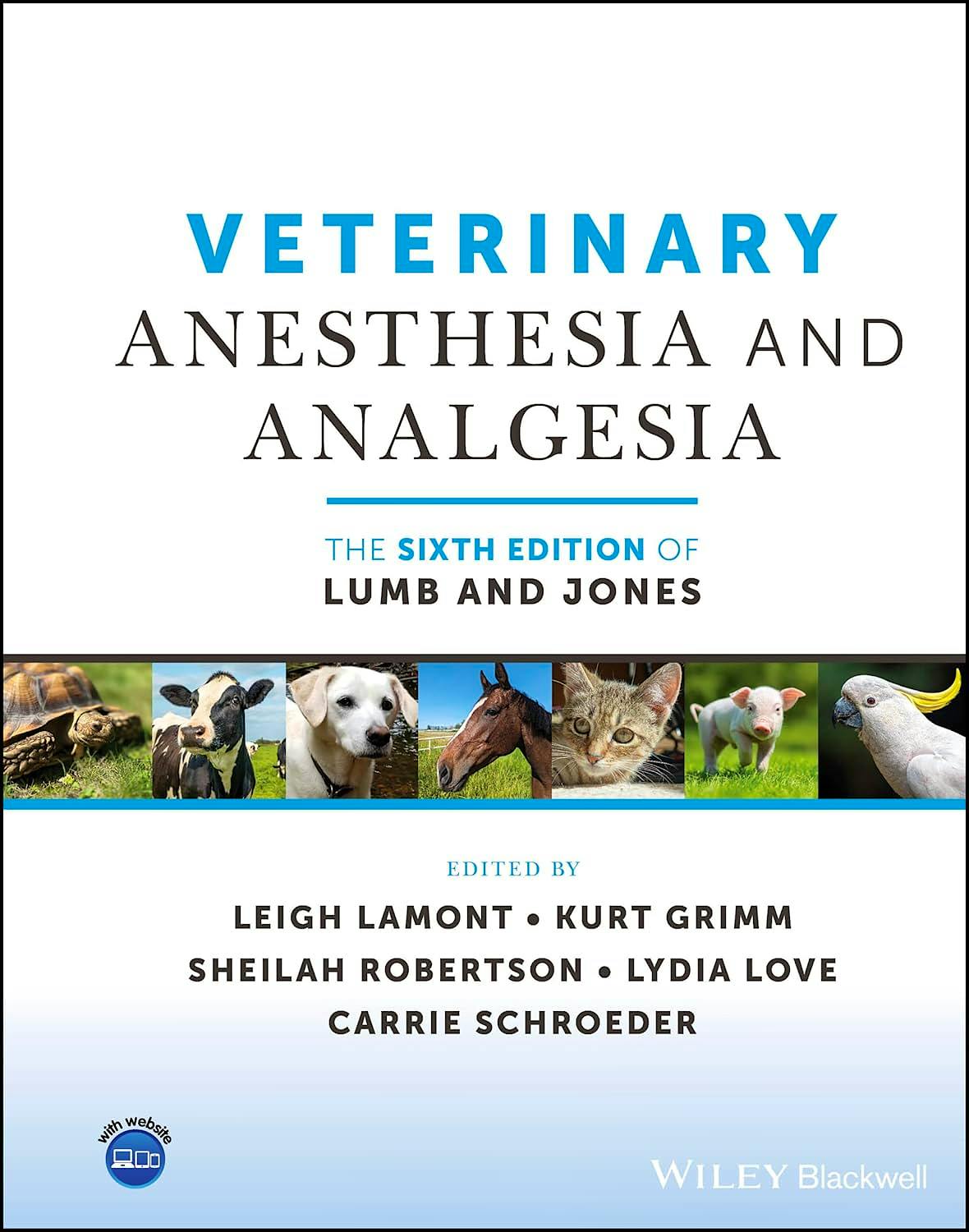 Portada del libro 9781119830276 Veterinary Anesthesia and Analgesia, The 6th Edition of Lumb and Jones