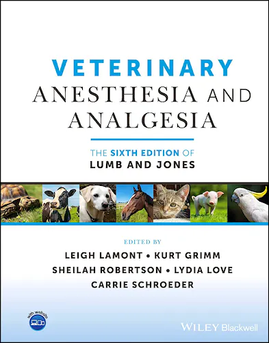 Portada del libro 9781119830276 Veterinary Anesthesia and Analgesia, The 6th Edition of Lumb and Jones