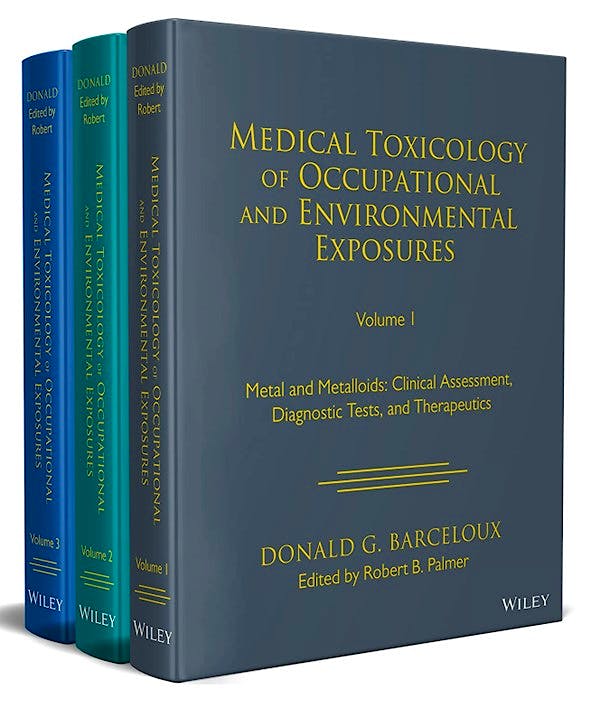 Portada del libro 9781119872962 Medical Toxicology. Occupational and Environmental Exposures (3 Volume Set)