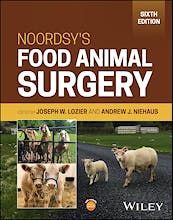 Portada del libro 9781119930341 NOORDSY's Food Animal Surgery