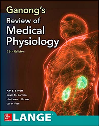 Portada del libro 9781260122404 Ganong's Review of Medical Physiology