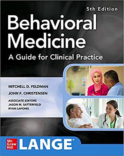 Portada del libro 9781260142686 Behavioral Medicine. A Guide for Clinical Practice. LANGE