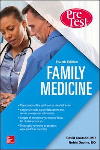 Portada del libro 9781260143584 Family Medicine PreTest Self-Assessment and Review