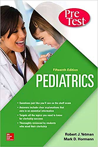 Portada del libro 9781260440331 Pediatrics Pretest Self-Assessment and Review