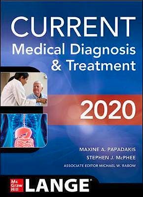 Portada del libro 9781260455281 Current Medical Diagnosis and Treatment 2020