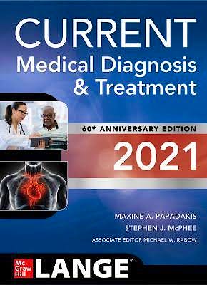 Portada del libro 9781260469868 CURRENT Medical Diagnosis and Treatment 2021. LANGE