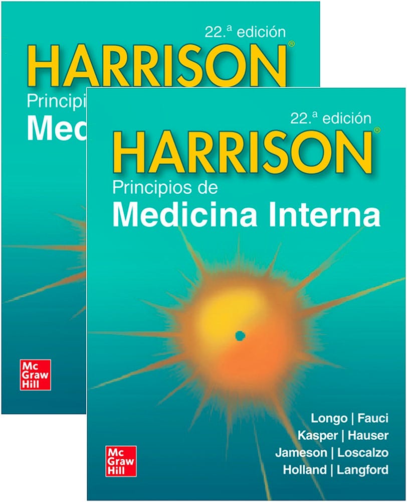 Portada del libro 9781265975722 HARRISON Principios de Medicina Interna (2 Volúmenes + Videos)