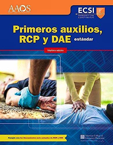 Portada del libro 9781284158977 Primeros Auxilios, RCP Y DAE Estándar
