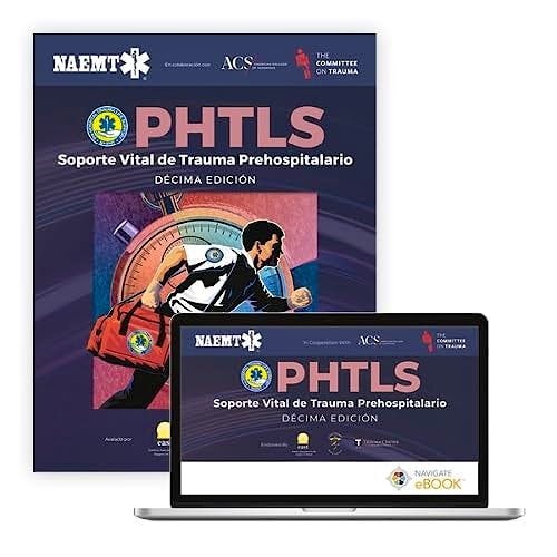 Portada del libro 9781284291216 PHTLS. Soporte Vital de Trauma Prehospitalario. Access Code Ships with Printed Book