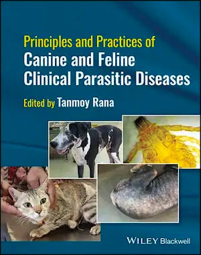 Portada del libro 9781394158249 Principles and Practices of Canine and Feline Clinical Parasitic Diseases