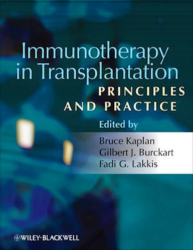 Portada del libro 9781405182713 Immunotherapy in Transplantation. Principles and Practice