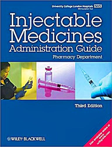 Portada del libro 9781405191920 Ucl Hospitals Injectable Medicines Administration Guide