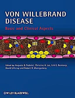 Portada del libro 9781405195126 Von Willebrand Disease. Basic and Clinical Aspects