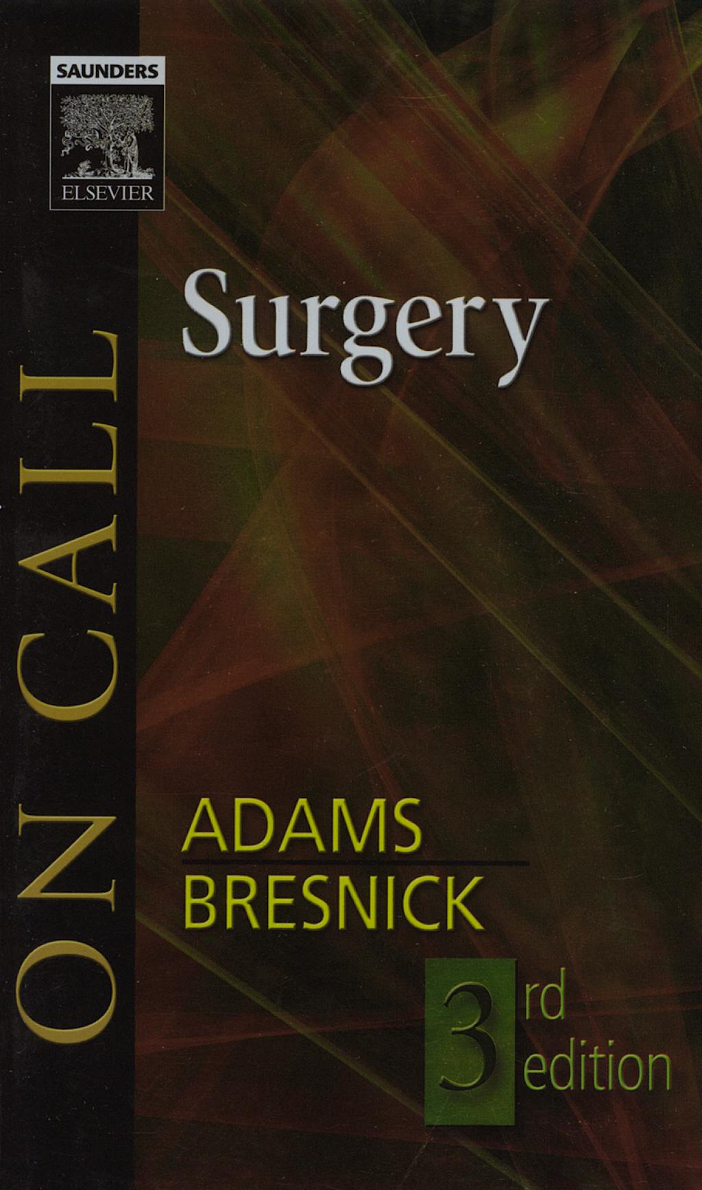 Portada del libro 9781416024415 On Call Surgery