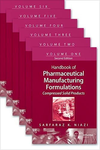 Portada del libro 9781420081060 Handbook of Pharmaceutical Manufacturing Formulations, Six-Volume Set