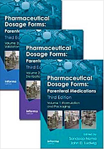 Portada del libro 9781420086539 Pharmaceutical Dosage Forms: Parenteral Medications, 3 Vols.