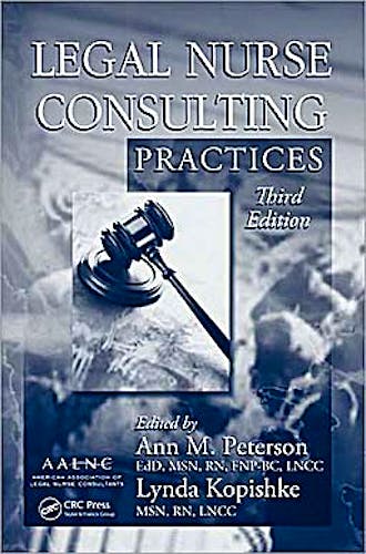 Portada del libro 9781420089486 Legal Nurse Consulting Practices