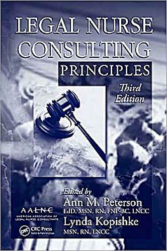 Portada del libro 9781420089516 Legal Nurse Consulting Principles