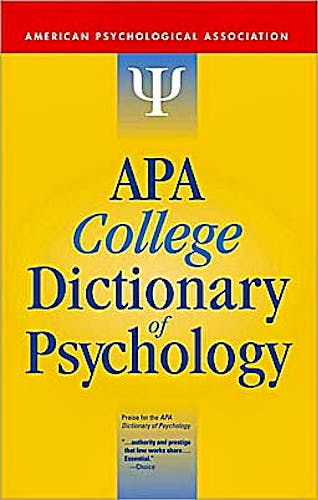 Portada del libro 9781433804335 APA College Dictionary of Psychology