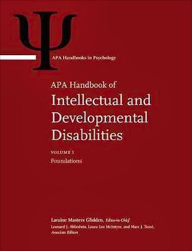 Portada del libro 9781433831942 APA Handbook of Intellectual and Developmental Disabilities (2 Volume Set)