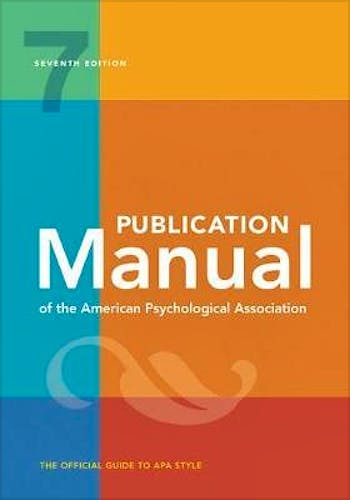 Portada del libro 9781433832161 Publication Manual of the American Psychological Association