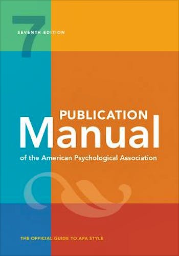 Portada del libro 9781433832178 Publication Manual of the American Psychological Association (Spiral Bound)