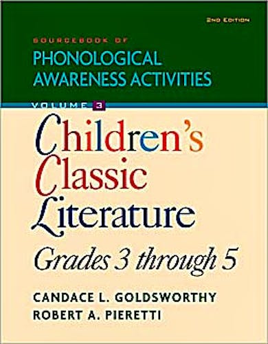 Portada del libro 9781435489226 Sourcebook of Phonological Awareness Activities, Volume Iii Children’s Classic: Literature, Grades 3 to 5