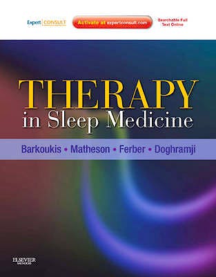 Portada del libro 9781437717037 Therapy in Sleep Medicine (Online and Print)