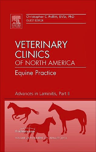 Portada del libro 9781437725018 Advances in Laminitis, Part Ii, an Issue of Veterinary Clinics: Equine Practice, Volume 26-2