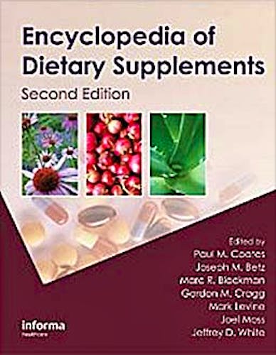 Portada del libro 9781439819289 Encyclopedia of Dietary Supplements