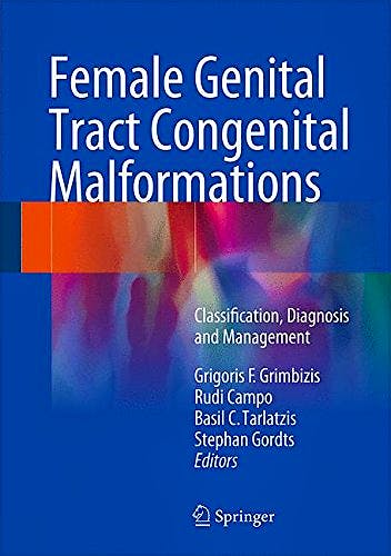 Portada del libro 9781447151456 Female Genital Tract Congenital Malformations. Classification, Diagnosis and Management