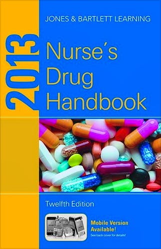 Portada del libro 9781449642846 Nurse's Drug Handbook 2013