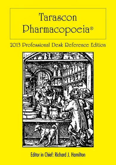 Portada del libro 9781449673635 Tarascon Pharmacopoeia 2013 Professional Desk Reference Edition