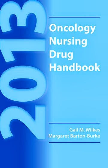 Portada del libro 9781449698577 Oncology Nursing Drug Handbook 2013
