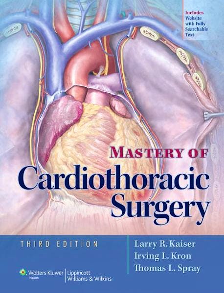 Portada del libro 9781451113150 Mastery of Cardiothoracic Surgery (Online and Print)