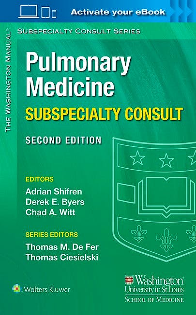 Portada del libro 9781451114171 The Washington Manual Pulmonary Medicine Subspecialty Consult