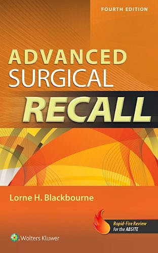 Portada del libro 9781451116533 Advanced Surgical Recall