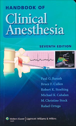 Portada del libro 9781451176155 Handbook of Clinical Anesthesia