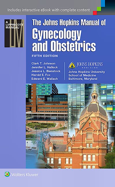 Portada del libro 9781451188806 The Johns Hopkins Manual of Gynecology and Obstetrics