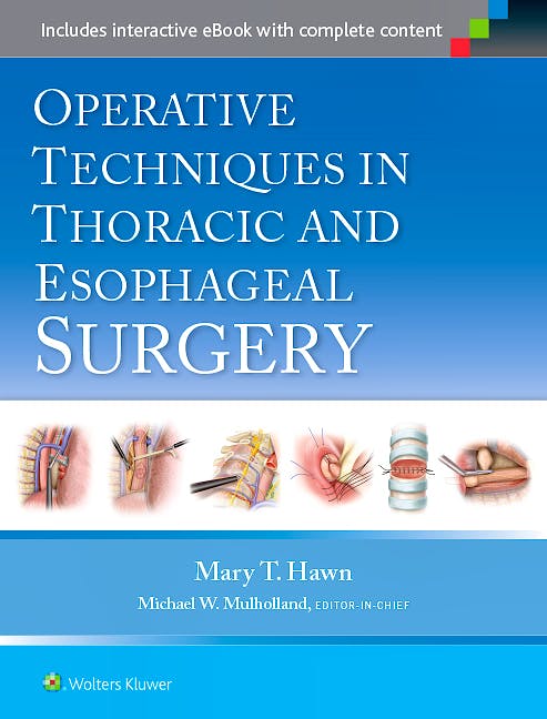 Portada del libro 9781451190182 Operative Techniques in Thoracic and Esophageal Surgery