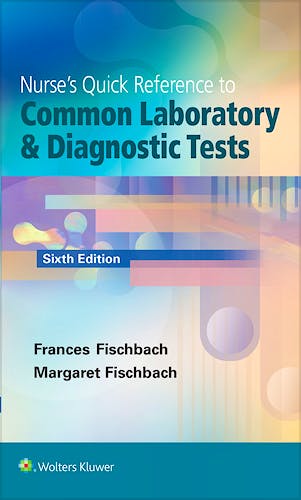 Portada del libro 9781451192421 Nurse's Quick Reference to Common Laboratory and Diagnostic Tests