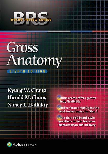 Portada del libro 9781451193077 BRS Gross Anatomy (Board Review Series) + Online Access
