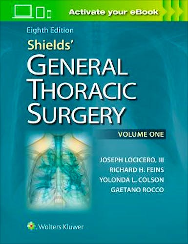 Portada del libro 9781451195224 Shields' General Thoracic Surgery, 2 Vols.