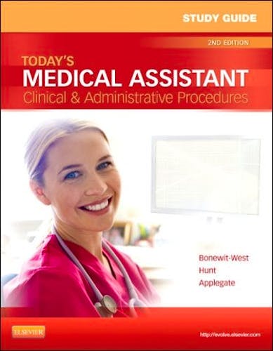 Portada del libro 9781455701513 Study Guide for Today's Medical Assistant. Clinical and Administrative Procedures