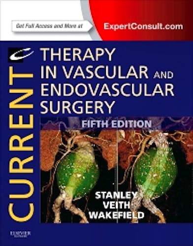 Portada del libro 9781455709847 Current Therapy in Vascular and Endovascular Surgery (Online and Print)
