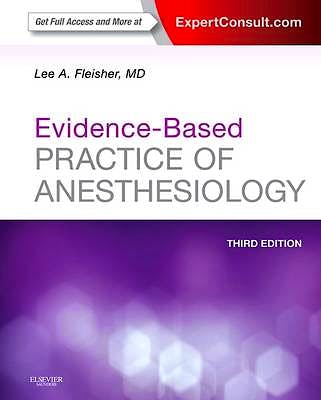 Portada del libro 9781455727681 Evidence-Based Practice of Anesthesiology (Online and Print)