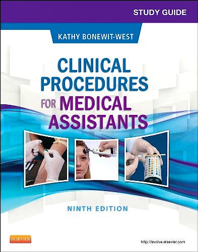 Portada del libro 9781455748358 Study Guide for Clinical Procedures for Medical Assistants