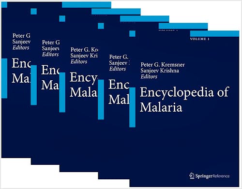 Portada del libro 9781461483250 Encyclopedia of Malaria (5 Volume Set)