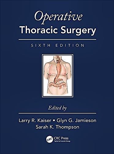 Portada del libro 9781482299571 Operative Thoracic Surgery