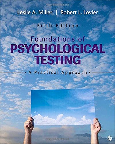Portada del libro 9781483369259 Foundations of Psychological Testing. a Practical Approach